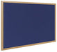 Best Value BI FB8543239Earth It Felt Board with Executive Wood Frame 1800x1200mm Oak-Blue