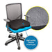 Kensington Ergonomic Memory Foam Seat Cushion - Seat rest - black