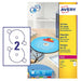 Best Value Avery L7760-25 Self-Adhesive Glossy Full Face CD Labels, 2 Labels Per A4 Sheet