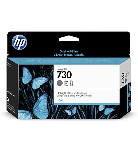 HP 730 - 130 ml - grey - original - DesignJet - ink cartridge - for DesignJet SD Pro MFP, T1600, T1600dr, T1700, T1700dr, T2600, T2600dr