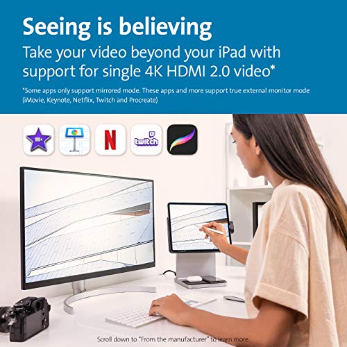 Kensington StudioDock iPad Docking Station for iPad Pro 11" - Docking station - USB-C - HDMI - for Apple 10.9-inch iPad Air (4th generation), 11-inch iPad Pro