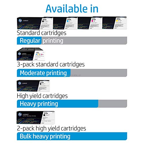 HP 312X - CF380X - 1 x Black - Toner cartridge - High Yield - For Color LaserJet Pro MFP M476dn, MFP M476dw, MFP M476nw