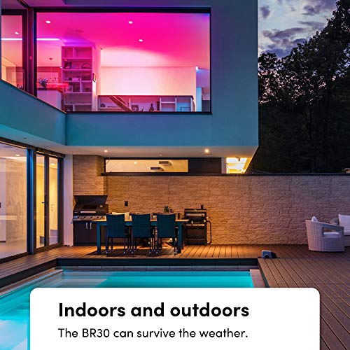 LIFX Nightvision - LED light bulb - shape: BR30 - E27 - 11.5 W (equivalent 75 W) - class F - multicolour/warm to cool white light - 1500-9000 K - white