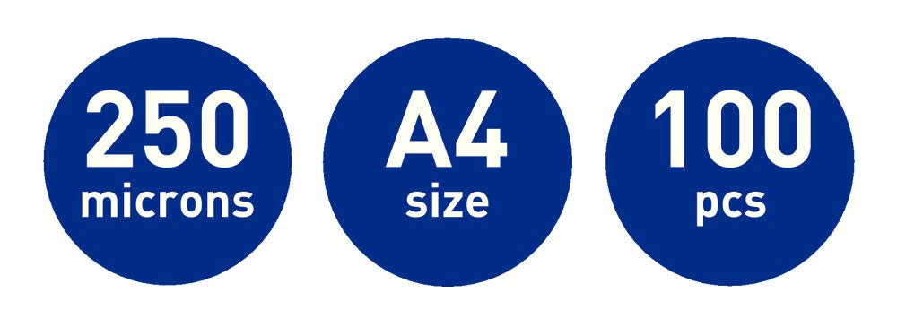 Best Value Leitz 74840000 Laminating Pouches Made of 250 Micron Thick Material (Transparent, Glossy, A4 and UDT) - Pack of 100