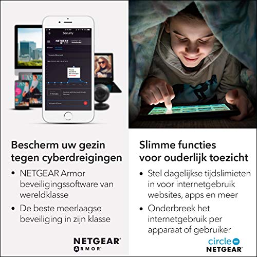 NETGEAR Orbi RBK20 - Wi-Fi system (router, extender) - up to 250 sq.m - GigE - 802.11a/b/g/n/ac - Tri-Band