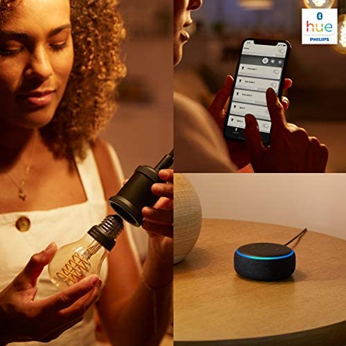 Philips Hue White - LED filament light bulb - shape: ST64 - E27 - 7 W (equivalent 40 W) - class A+ - soft white light - 2100 K