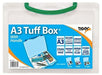 Best Value Tiger A3 Clear Tuff Box Plastic Multi Purpose Storage Carry Case (Blue Handle)