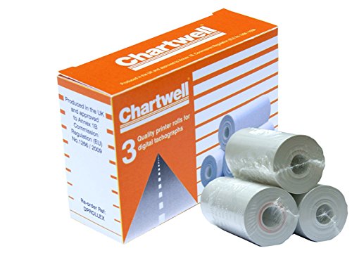 Best Value Exacompta Chartwell Digital Tachograph Rolls Pack of 3