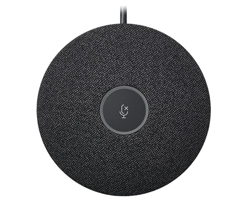 Logitech Rally Mic Pod - Microphone - white - Skype Certified, Zoom Certified, Cisco Webex Certified