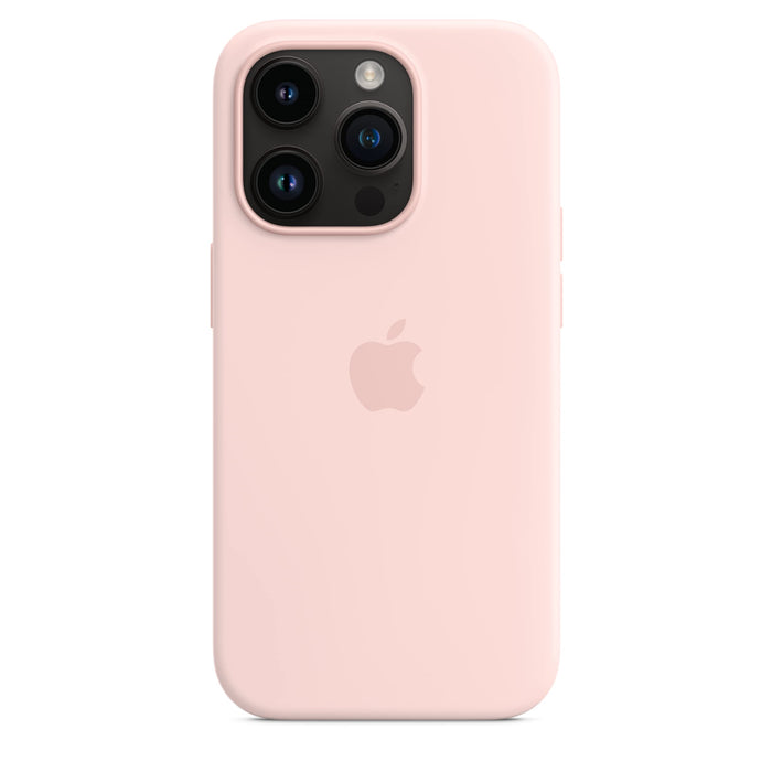 Apple - Back cover for mobile phone - with MagSafe - silicone - chalk pink - for iPhone 14 Pro