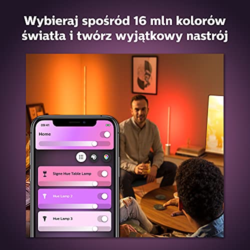 Philips Hue White and Color Ambiance Gradient Signe - Desk lamp - LED - 16 million colours/warm to cool white light - 2000-6500 K - black