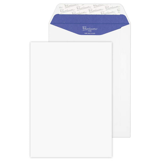 Best Value Blake Premium Pure C5 229 x 162 mm 120 gsm Recycled Peel & Seal Pocket Envelopes (RP83893) Super White Wove - Pack of 500