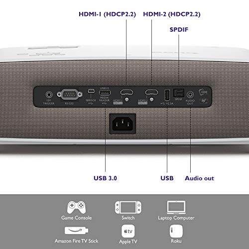 BenQ W2700i - DLP projector - 3D - 2000 ANSI lumens - 3840 x 2160 - 16:9 - 4K