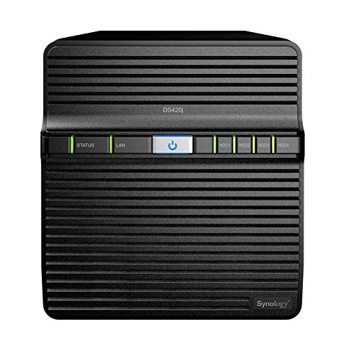 Synology Disk Station DS420j - NAS server - 4 bays - RAID 0, 1, 5, 6, 10, JBOD - RAM 1 GB - Gigabit Ethernet - iSCSI support