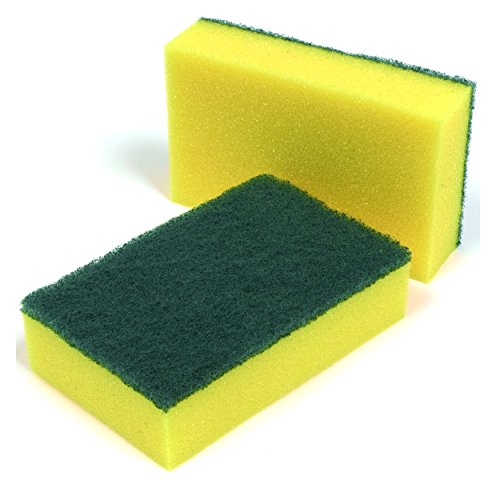 Best Value CPD Multi Foamback Scourer, Yellow/Green