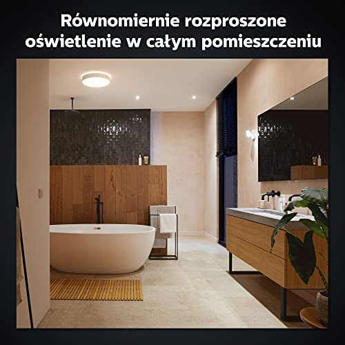 Philips Hue White ambiance Devere M - Ceiling lamp - LED - 19.2 W - class F - warm to cool white light - 2200-6500 K - white