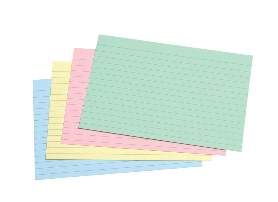 Best Value Concord 39421CC Record Card Smooth 152x102mm Assorted Ref 16199 [Pack 100]