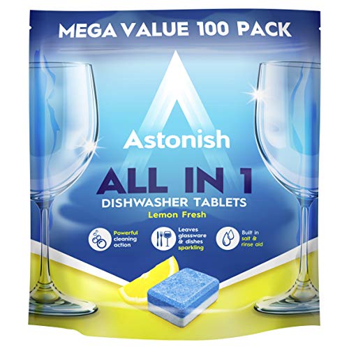 Astonish Lemon Dishwasher Tablets (Pack 100)  1002135
