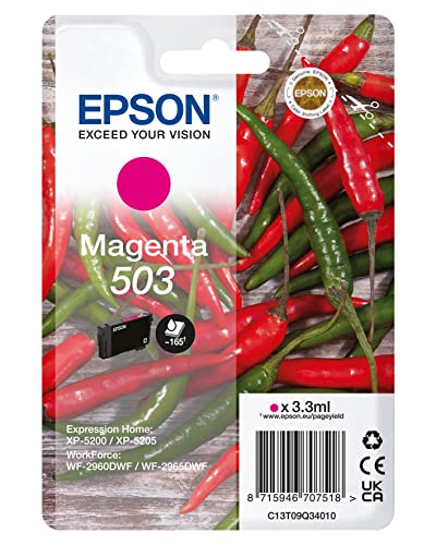 Epson C13T09Q34010 503 Magenta Ink Cart