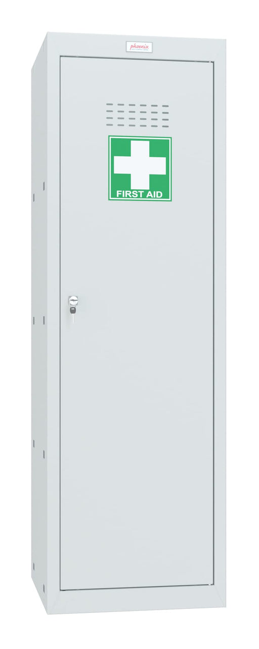 Phoenix MC Series Size 4 Cube Locker in Light Grey with Key Lock MC1244GGK