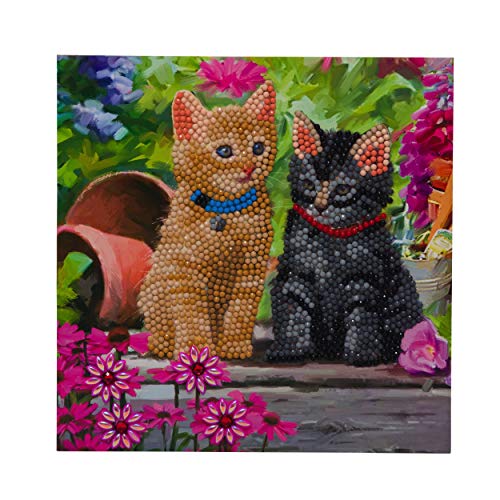 Crystal Art Cat Friends 18 x 18cm Card CCK-A53