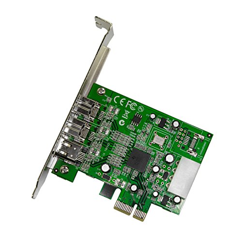 StarTech.com 3 Port 2b 1a 1394 PCI Express FireWire Card Adapter - 1394 FW PCIe FireWire 800 / 400 Card (PEX1394B3)