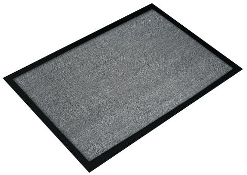 Doortex Valuemat Dirt Trapping Mat for Indoor Use 100 % Polypropylene Fibres Anti Slip Vinyl Backing 80 x 120cm Grey FC480120VALGR