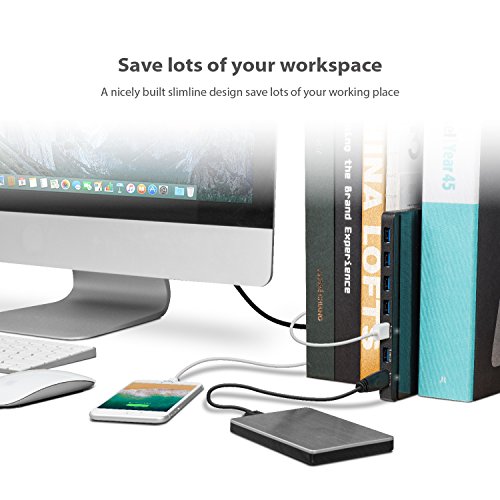 7 Port USB 3.0 Hub with UK Power Adaptor