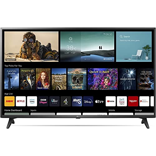 LG 50 Inch 50UP75006LF 4K Ultra HD LED Smart TV webOs Smart Platform Al Sound 2xHDMI Ports 1xUSB.20 Port 2xRF Ports HDCP