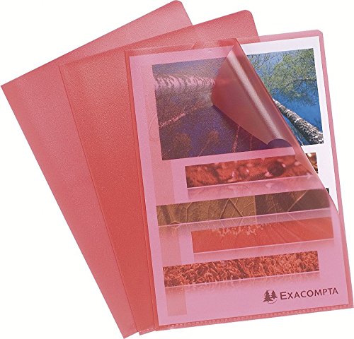 ValueX Cut Flush Folder A4 Grain PP Red PK10 56115E