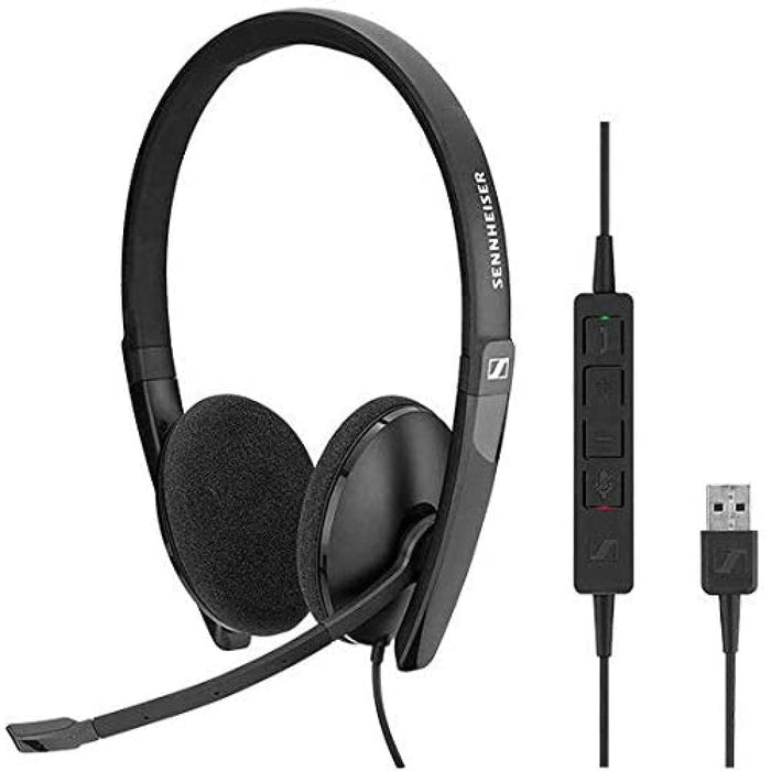 EPOS I SENNHEISER ADAPT SC 160 USB - Headset - on-ear - wired - active noise cancelling - USB - black, white - Certified for Skype for Business