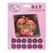 Crystal Art Pink Flamingos 18 x 18cm Card CCK-A7