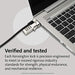 Kensington Universal 3-in-1 Combination Laptop Lock - Resettable - Security cable lock - 1.8 m