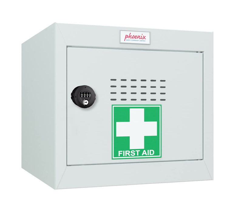 Phoenix MC Series Size 1 Cube Locker in Light Grey with Combination Lock MC0344GGC