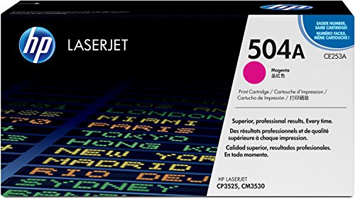 HP 504A - CE253A - 1 x Magenta - Toner cartridge - For Color LaserJet CM3530 MFP, CM3530fs MFP, CP3525, CP3525dn, CP3525n, CP3525x
