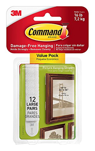 Command Large Picture Hanging Strips PK12 17206