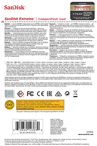 SanDisk Extreme - Flash memory card - 32 GB - 567x - CompactFlash