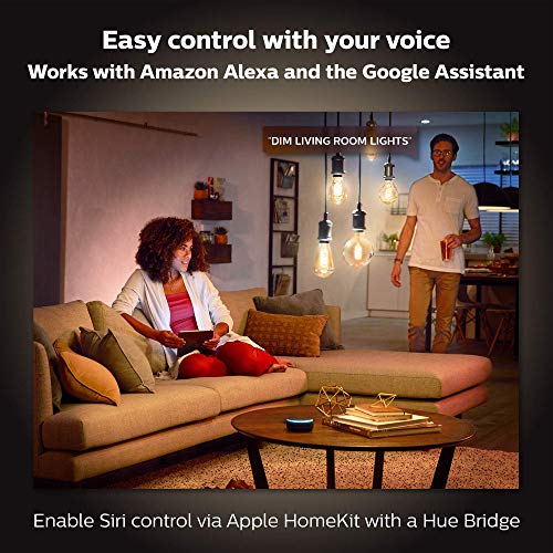 Philips Hue - LED filament light bulb - shape: G125 - B22 - 7 W (equivalent 40 W) - class A+ - soft white light - 2100 K - transparent