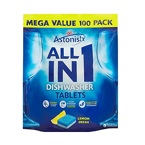 Astonish Lemon Dishwasher Tablets (Pack 100)  1002135