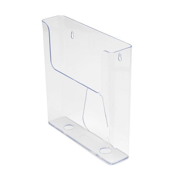 Best Value Deflecto 76401 Single A4 Portrait Flat Back Literature Holder - Clear