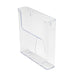 Best Value Deflecto 76401 Single A4 Portrait Flat Back Literature Holder - Clear