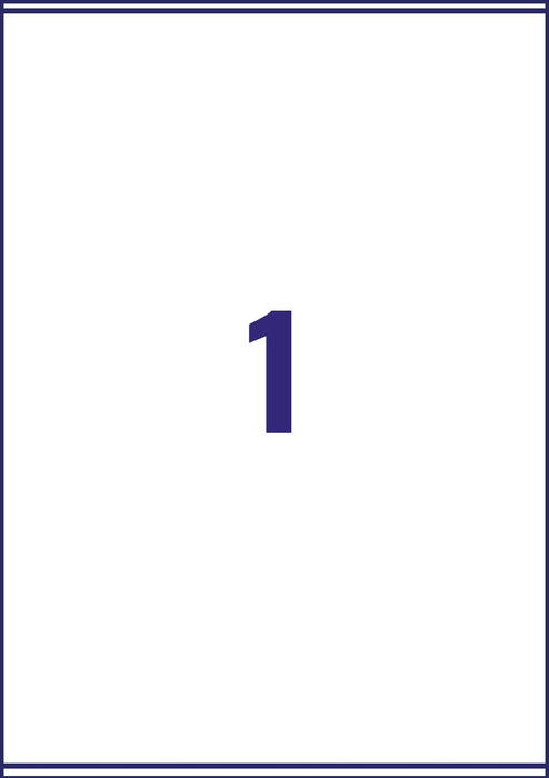 Best Value Avery Self Adhesive Parcel Shipping Labels,Inkjet Printers, 1 Label Per A4 Sheet, 100 labels, QuickDRY (J8167)