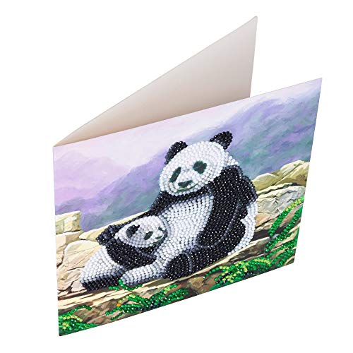 Crystal Art Panda 18 x 18cm Card CCK-A44