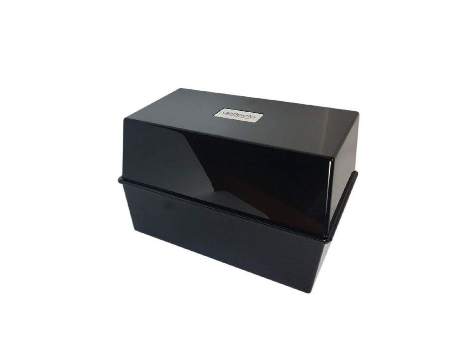 Best Value Deflecto Value Size 6 x 4 Index Card Box - Black