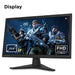 Lenovo ThinkVision G24-10 - LCD monitor - 23.6" (23.6" viewable) - 1920 x 1080 Full HD (1080p) @ 60 Hz - 1 ms - HDMI, DisplayPort