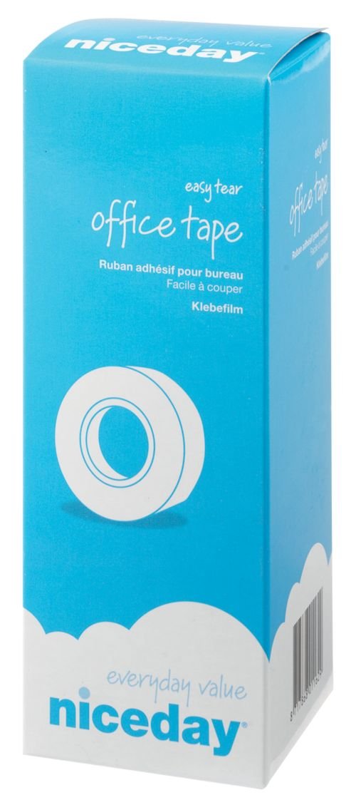 Niceday Office Tape Small Core Easy Tear 12mm x 33m Clear 12 Rolls