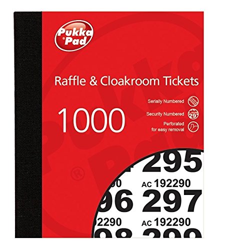 Best Value Pukka Pads Value Cloakroom Raffle Ticket Number Pad (Pack of 6)