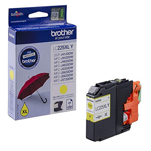 Brother LC225XLYBP - High Yield - yellow - original - blister - ink cartridge - for Brother DCP-J4120, MFC-J4420, J4620, J5320, J5620, J5625, J5720, Business Smart MFC-J4420