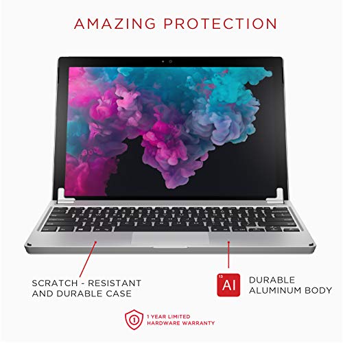 Brydge QWERTY English Bluetooth Wireless Keyboard for Microsoft Surface Pro 4th 5th 6th 7th Gen Backlit Keys Complete Flexibility