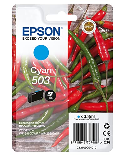 Epson C13T09Q24010 503 Cyan Ink Cart